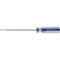Tournevis &agrave; fente bleu transparent avec bandes, Tige de 5/16", Ronde, Prise en Plastique FMT Sales Ltd