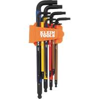 Colour-Coded Extra-Long L Style Hex Key Caddy Set, 9 Pcs., Imperial FMT Sales Ltd