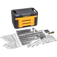 Jeu d'outils pour m&eacute;canicien &agrave; 6 pans dans boîte de rangement &agrave; trois tiroirs FMT Sales Ltd