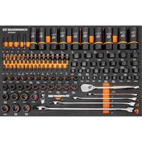 Jeu d'outils pour m&eacute;canicien Bolt Biter dans un plateau de rangement en mousse 97 mcx FMT Sales Ltd