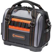 Sac ouvert de 14" pour outils d'ouvrier, Polyester, 32 pochettes, Noir/Gris FMT Sales Ltd