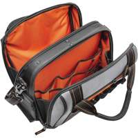 Sac ouvert de 14" pour outils d'ouvrier, Polyester, 32 pochettes, Noir/Gris FMT Sales Ltd