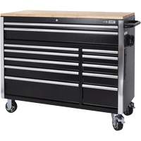 HDRC5212 Armoire mobile de s&eacute;rie HD, 12 tiroirs, 51-1/4" la x 21" p x 40-3/10" h, Noir FMT Sales Ltd