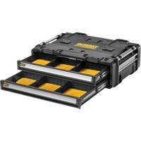 Bloc &agrave; 2 tiroirs TOUGHSYSTEM 2.0 DXL, 30" x 21-13/20" x 10", Noir/Jaune FMT Sales Ltd