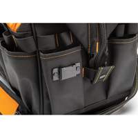 Sac &agrave; outils de 20" pour les professionnels, Nylon, 33 pochettes, Noir/Orange FMT Sales Ltd