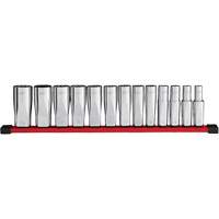 Jeu de douilles profondes SAE &agrave; 12 pans, 13 Mcx, Prise de 1/2", Profond FMT Sales Ltd