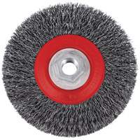 Brosse m&eacute;tallique &agrave; fils torsad&eacute;s &agrave; haut rendement 5C14T, 5" dia., Fils 0,014", Arbre 5/8"-11NC FMT Sales Ltd