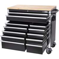 Armoire mobile de s&eacute;rie HDRC4112 HD, 12 tiroirs, 41" la x 21" p x 40-3/10" h, Noir FMT Sales Ltd
