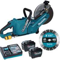 Tronçonneuse &agrave; meule &eacute;lectrique 40?V?max XGT sans balais avec trousse de batteries 8,0?Ah , 9", 40 V FMT Sales Ltd