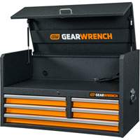 Tool Chest, 40-3/5" W, 5 Drawers, Black/Orange FMT Sales Ltd