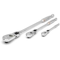 1/4", 3/8" & 1/2" Drive 90-Tooth Locking  Teardrop Ratchet Set FMT Sales Ltd