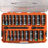 Jeu de douilles KNECT, 23 Mcx, Chocs, Prise de 3/8", Profond FMT Sales Ltd