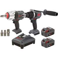 Hammer Drill & Impact Wrench Combo Kit, Lithium-Ion, 20 V FMT Sales Ltd