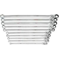 Jeu de cl&eacute;s Gearbox &agrave; t&ecirc;te flexible XL et cannelure universelle 120XP, Cl&eacute; polygonale, 10 morceaux, Imp&eacute;rial FMT Sales Ltd