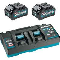 XGT Dual Port Rapid Charger Starter Kit with (2) 4 Ah Batteries, 40 V, Lithium-Ion FMT Sales Ltd
