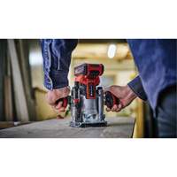 Professional Cordless Compact Router with Fixed Base & Plunge Base (Tool Only) FMT Sales Ltd
