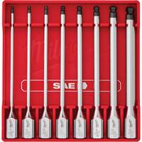 Jeu de douilles longues &agrave; embouts SAE, Sph&egrave;re hexagonale, Prise 3/8", 8 mr FMT Sales Ltd