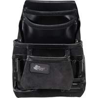 Sac robuste Phantom pour clous et outils, Cuir, 10 pochettes, Noir FMT Sales Ltd