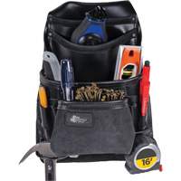 Sac robuste Phantom pour clous et outils, Cuir, 10 pochettes, Noir FMT Sales Ltd