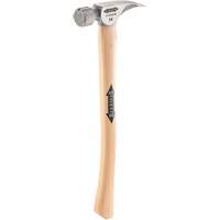 Marteau &agrave; face en titane frais&eacute;e avec manche incurv&eacute; en noyer, 14 oz, Prise en Bois, 18" lo FMT Sales Ltd