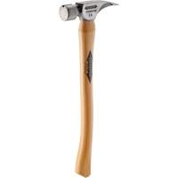 Marteau &agrave; face lisse en titane avec manche incurv&eacute; en noyer, 14 oz, Prise en Bois, 18" lo FMT Sales Ltd