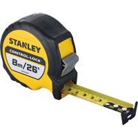CONTROL-LOCK Tape Measure, 25 mm x 26'/8 m, Imperial & Metric Graduations FMT Sales Ltd