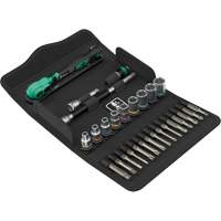 Jeu de cl&eacute; &agrave; cliquet SA 14 Zyklop Comfort avec levier dinversion, 28 Mcx, Prise de 1/4" FMT Sales Ltd