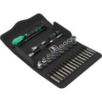 Jeu de cl&eacute; &agrave; cliquet SA 15 Zyklop Comfort avec levier dinversion, 28 Mcx, Prise de 1/4" FMT Sales Ltd