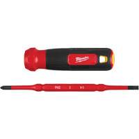 Tournevis &agrave; embouts interchangeables &agrave; tige articul&eacute;e isol&eacute; 1000 V, 2-en-1, 8-4/5" lo, Prise Coussin&eacute;e FMT Sales Ltd