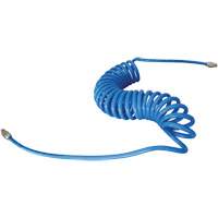MAXAIR Coiled Hose, Air, 1/4" ID x 50' L, Polyurethane FMT Sales Ltd