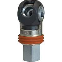 Raccord industriel rapide basculant TOPQUIK SC, Acier nickel&eacute;, 3/8", NPT femelle, 360 PSI FMT Sales Ltd