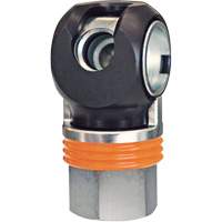 Raccord industriel rapide TOPQUIK SC, Acier nickel&eacute;, 1/2", NPT femelle, 359 PSI FMT Sales Ltd
