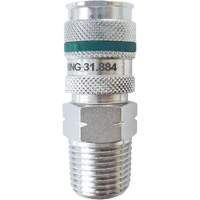 Raccord rapide QUIKSILVER Ultraflo 7,8 mm, Acier zingu&eacute;, 1/2", NPT m&acirc;le, 362 PSI FMT Sales Ltd