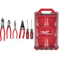 Dipped Grip Pliers, Wire Stripper & Cushion Grip Screwdrivers Set with PACKOUT Organizer FMT Sales Ltd