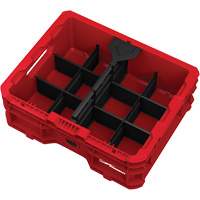 Bac &agrave; profil bas PACKOUT, 15" x 18-5/8" x 6-5/8", Noir/Rouge FMT Sales Ltd