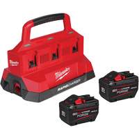 Ensemble de d&eacute;marrage M18 Forge avec 2 bloc-piles et chargeur rapide &agrave; six baies, Lithium-ion, 18 V, 12 Ah FMT Sales Ltd