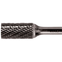 Double Cut Cylindrical Carbide Burr, 1/2" Dia., 1/4" Shank, 1" Depth of Cut FMT Sales Ltd