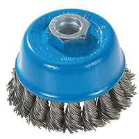 Knot-Twisted Wire Cup Brush, 3" Dia. x M10x1.25 Arbor FMT Sales Ltd