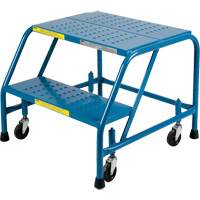 Rolling Step Ladder, 2 Steps, 18" Step Width, 19" Platform Height, Steel FMT Sales Ltd