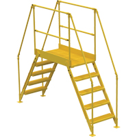 Crossover Ladder, 103-1/2" Overall Span, 50" H x 48" D, 24" Step Width FMT Sales Ltd