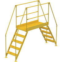 Crossover Ladder, 115-1/2" Overall Span, 50" H x 60" D, 24" Step Width FMT Sales Ltd