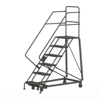 Heavy Duty Safety Slope Ladder, 6 Steps, Perforated, 50° Incline, 60" High FMT Sales Ltd