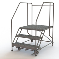 Plateforme de travail mobile, Acier, 3 Marches, 30" ha, 36" p, 36" Marche, Stri&eacute; FMT Sales Ltd