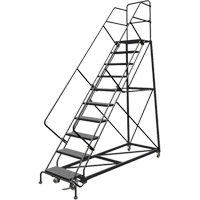 &eacute;chelles en angle de s&eacute;curit&eacute;, 9 marches, Perfor&eacute;, Inclinaison 50°, Hauteur 90" FMT Sales Ltd