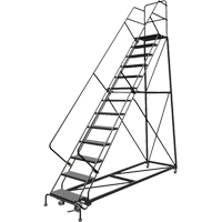 &eacute;chelles en angle de s&eacute;curit&eacute;, 13 marches, Perfor&eacute;, Inclinaison 50°, Hauteur 130" FMT Sales Ltd