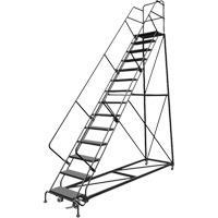 &eacute;chelles en angle de s&eacute;curit&eacute;, 14 marches, Perfor&eacute;, Inclinaison 50°, Hauteur 140" FMT Sales Ltd