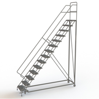 &eacute;chelles en angle de s&eacute;curit&eacute;, 14 marches, Stri&eacute;, Inclinaison 50°, Hauteur 140" FMT Sales Ltd