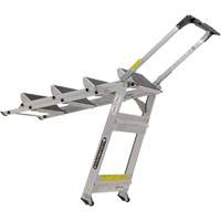 Tilt & Roll Step Stool Ladder, 4 Steps, 44.25" x 22.13" x 59" High FMT Sales Ltd