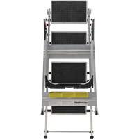 Tilt & Roll Step Stool Ladder, 4 Steps, 44.25" x 22.13" x 59" High FMT Sales Ltd