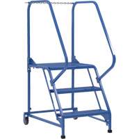 Maintenance Ladder, 3 Steps, 23-9/16" Step Width, 30" Platform Height, Steel FMT Sales Ltd